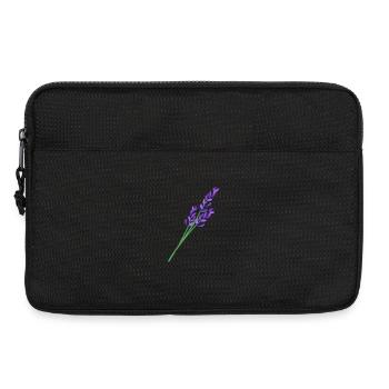 Lavendel 1 - Laptoptasche 13" - Schwarz - Vorne