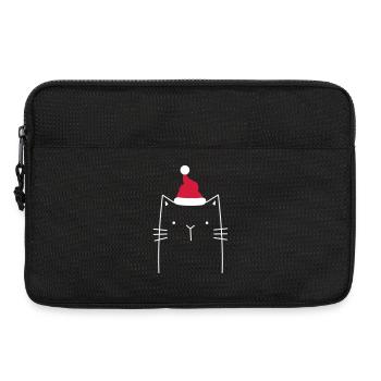 Weihnachtskatze Katze Weihnachten witzig lustig - Laptoptasche 13" - Schwarz - Vorne
