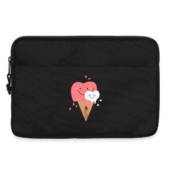Happy Apple Icecream - Laptop bag 13" - black - Front