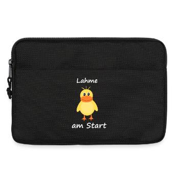 lahme Ente am Start - Laptoptasche 13" - Schwarz - Vorne
