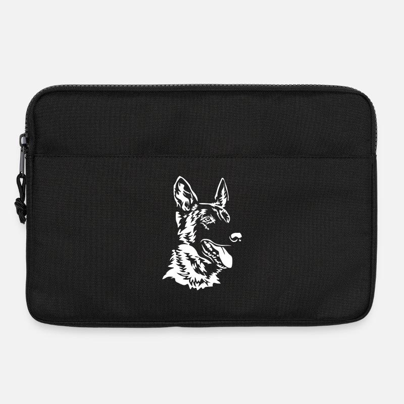 Hollandse Herder Kopf "Black Edition" - Laptoptasche 13" - Schwarz