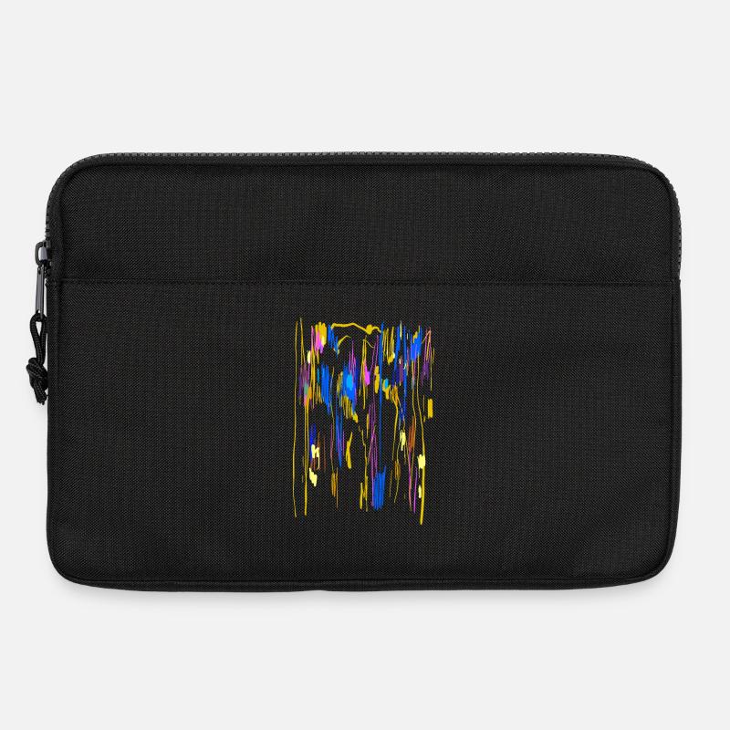Farben Kunst - Hintergrund Abstrakt - Laptoptasche 13" - Schwarz