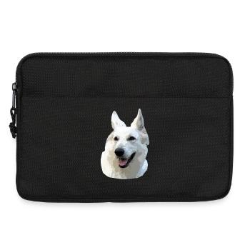 White Shepherd - Laptop bag 13" - black - Front