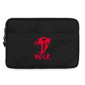 Red Tiger Skull - Laptop bag 13" - black - Front