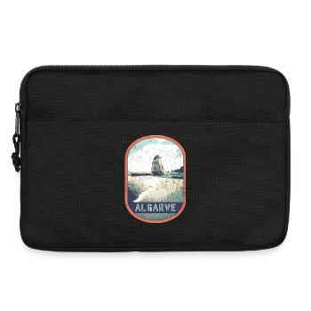 Retro-Abzeichen, Algarve Portugal, Strand Sommersonne - Laptoptasche 13" - Schwarz - Vorne