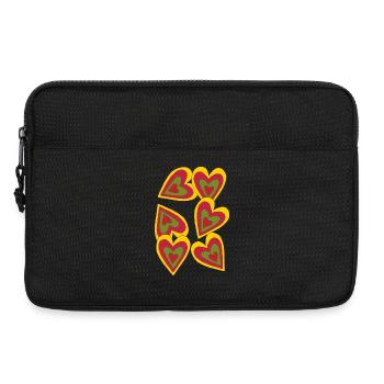 herzen on fire - Laptoptasche 13" - Schwarz - Vorne