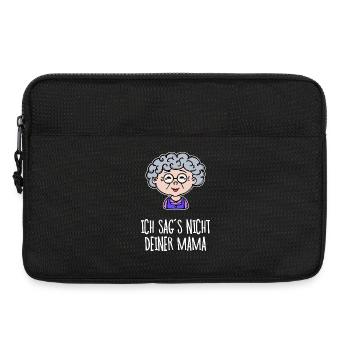 Oma Lustig Statement Großmutter Alte Frau Brille - Laptoptasche 13" - Schwarz - Vorne