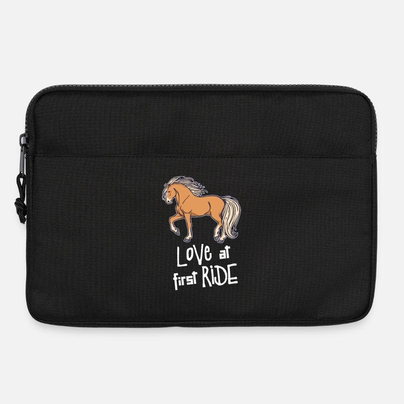 Islandpferde Statement Pferde Isländer Pferdeliebe - Laptoptasche 13" - Schwarz