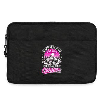 Camping Camper Campen - Laptoptasche 13" - Schwarz - Vorne