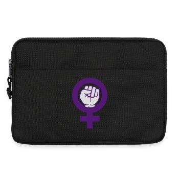Symbole féministe Droits des femmes Faust - Sacoche pour ordinateur portable 13 pouces - noir - Devant