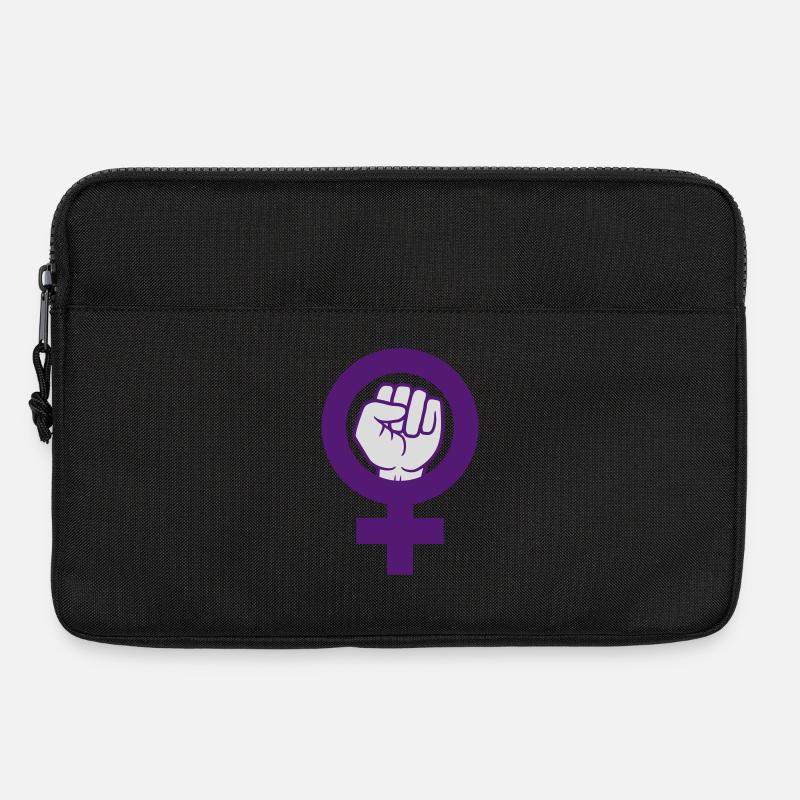 Feminist Symbol Frauenrechte Faust - Laptoptasche 13" - Schwarz