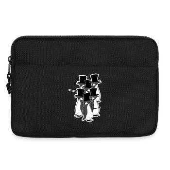 Vögel Vintage Pinguin Tier Seevogel Arktis - Laptoptasche 13" - Schwarz - Vorne