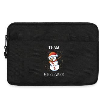 Team Schneemann - Laptoptasche 13" - Schwarz - Vorne