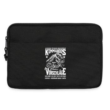 Pferdesprüche Reitersprüche Reitsport Pferd Pferde - Laptoptasche 13" - Schwarz - Vorne
