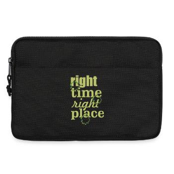 right time right place - Laptop bag 13" - black - Front