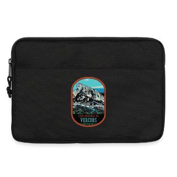 Original illustration Vercors Regional Park - Laptop bag 13" - black - Front