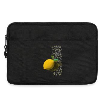 Lemon and Delicate Tendrils - Laptop bag 13" - black - Front