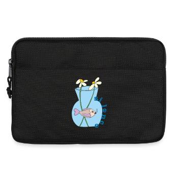 Fish in a jar - Laptop bag 13" - black - Front