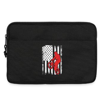Drapeau BMX USA - Sacoche pour ordinateur portable 13 pouces - noir - Devant