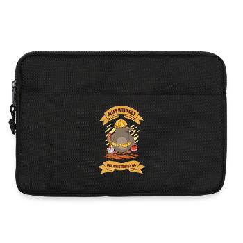 Lustiges Maulwurf Design - Laptoptasche 13" - Schwarz - Vorne