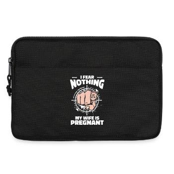 Papa Déclaration des parents Famille Bonheur Bébé Enceinte - Sacoche pour ordinateur portable 13 pouces - noir - Devant