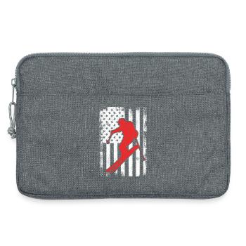 4. Juli Ski USA - Laptoptasche 13" - Grau meliert - Vorne