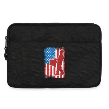 Trommel 4. Juli USA - Laptoptasche 13" - Schwarz - Vorne