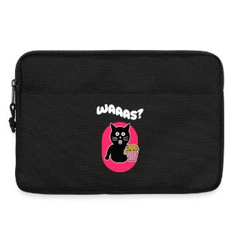 Movies Popcorn Katze Film Schauen Filmabend Kino - Laptoptasche 13" - Schwarz - Vorne
