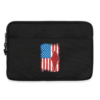 Crème glacée 4 juillet USA - Sacoche pour ordinateur portable 13 pouces - noir - Devant