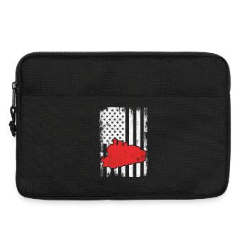 U.S. Patriotic Railroad Worker - Laptop bag 13" - black - Front