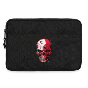 Skull with Evil Eye - Laptop bag 13" - black - Front
