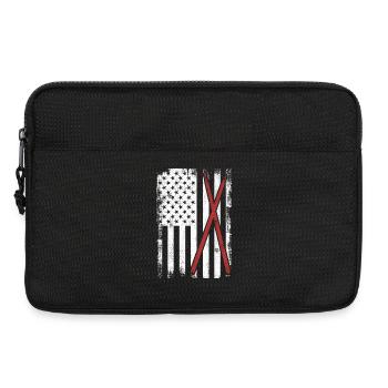 Schlagzeug USA Flagge - Laptoptasche 13" - Schwarz - Vorne