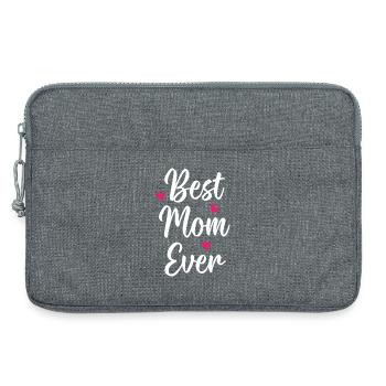 Best Mom Ever - Laptop bag 13" - heather grey - Front