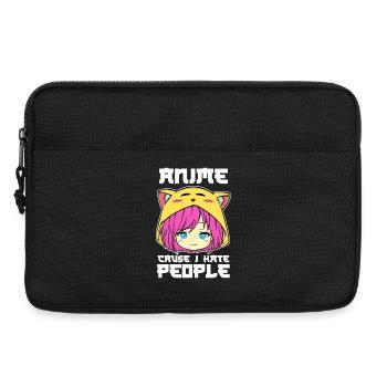 Anime Animation Manga Déclaration Japon Zeichentrick - Sacoche pour ordinateur portable 13 pouces - noir - Devant
