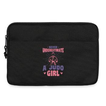 Never underestimate a judo girl - Laptop bag 13" - black - Front