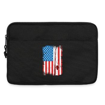 4 juillet Pêche - Sacoche pour ordinateur portable 13 pouces - noir - Devant