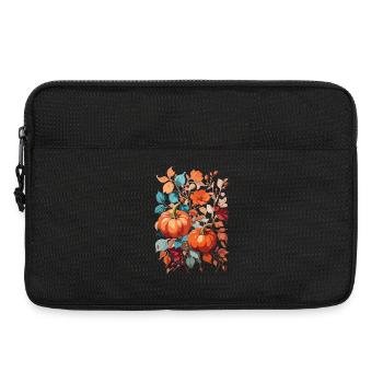 Pumpkin with leaves - Laptop bag 13" - black - Front