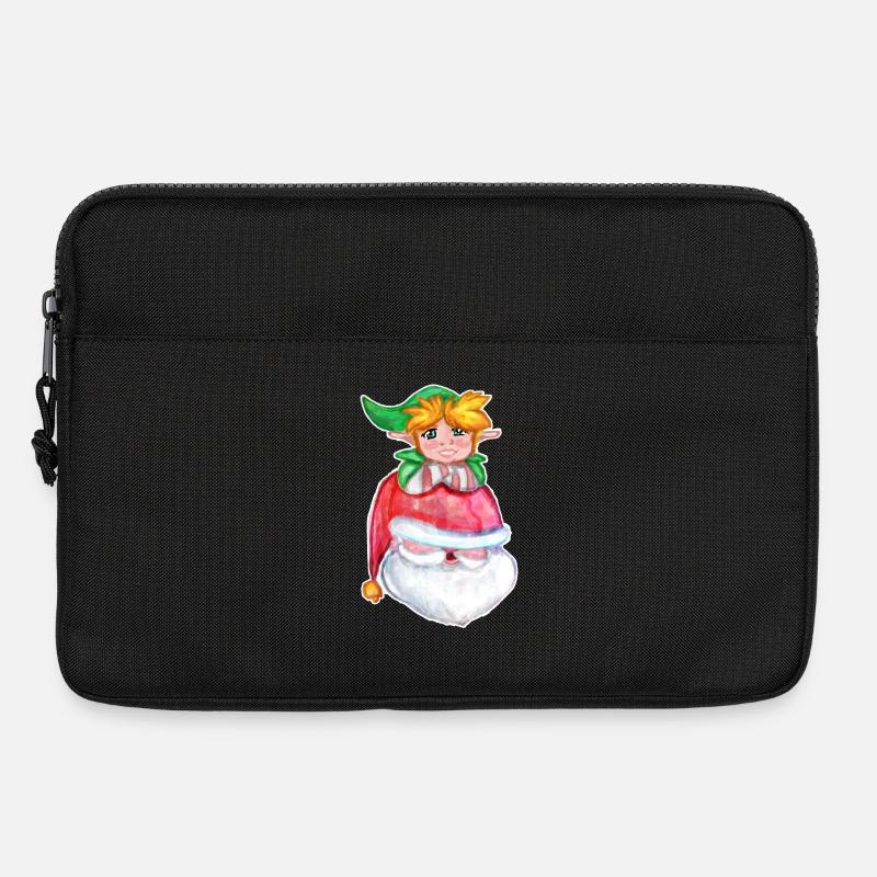 Kawaii Santa & Elf - Laptoptasche 13" - Schwarz