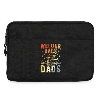 Papa soudeur - Sacoche pour ordinateur portable 13 pouces - noir - Devant