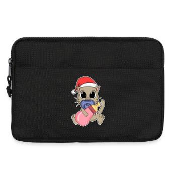 Cat Baby Christmas - Laptop bag 13" - black - Front