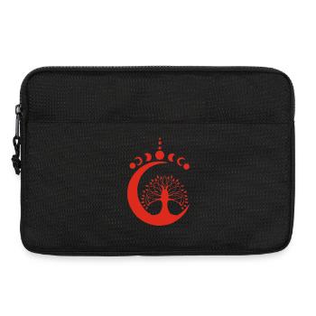 Red Lunar Tree - Laptop bag 13" - black - Front