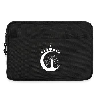 White Lunar Tree - Laptop bag 13" - black - Front