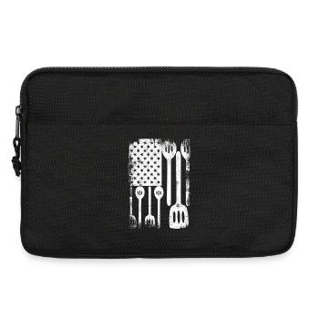 4th of July USA Cooking - Laptop bag 13" - black - Front