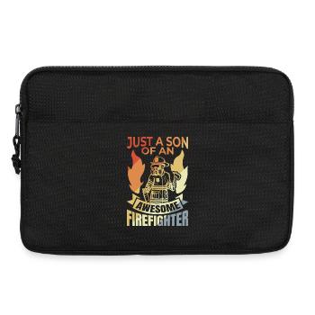 Fils d’un grand pompier - Sacoche pour ordinateur portable 13 pouces - noir - Devant