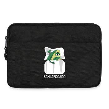 Schlafocado Avocado Schlafshirt offiziell lustig - Laptoptasche 13" - Schwarz - Vorne