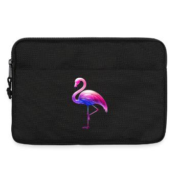 Pink flamingo - Laptop bag 13" - black - Front