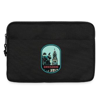 Illustration: Hofkirche Cathedral, Dresden - Laptop bag 13" - black - Front