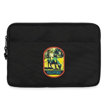 Kind und Büffel von den Reisfeldern auf den Philippinen - Laptoptasche 13" - Schwarz - Vorne
