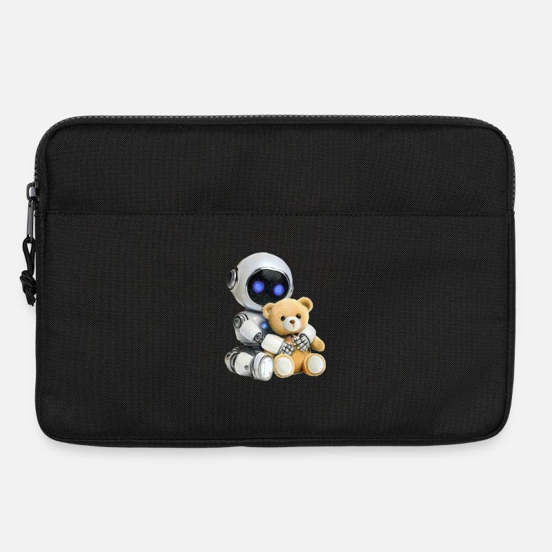 Roboter Teddy - Laptoptasche 13" - Schwarz