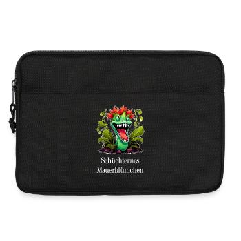 schüchternes Mauerblümchen, Venus Fliegenfalle - Laptoptasche 13" - Schwarz - Vorne